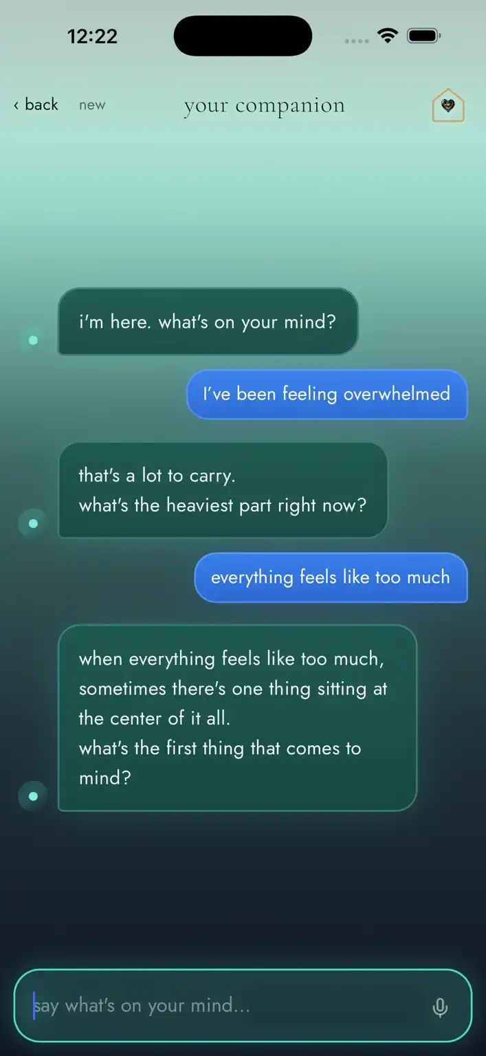 BelongHere Talk screen